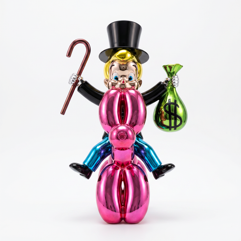 GALA Pink — scultura cromata AXI Gallery
