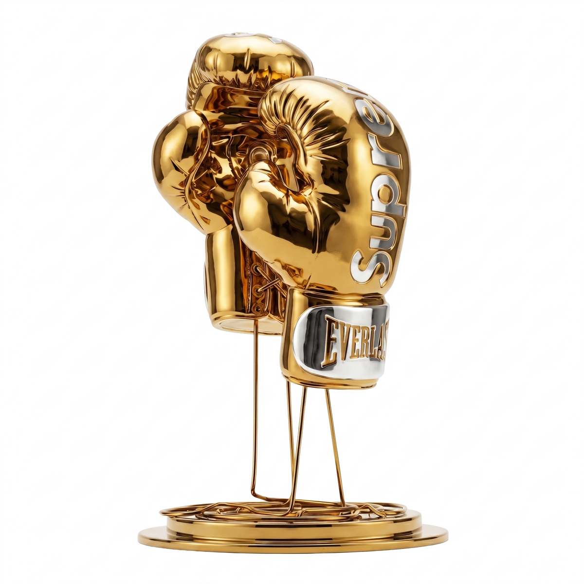 CAMPIONE — scultura cromata finitura bronzo, AXI Gallery