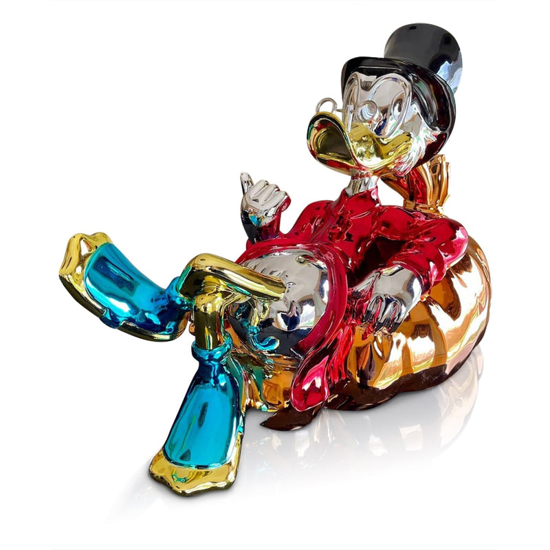 MIDAS — scultura cromata multicolore, AXI Gallery