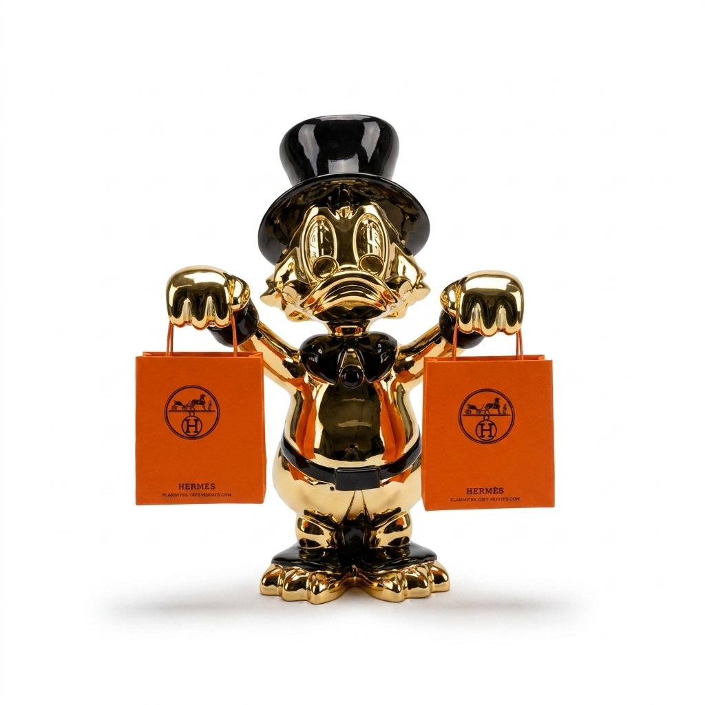 MONTENAPOLEONE Orange — scultura cromata AXI Gallery